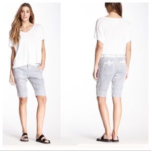 NWOT Michael Stars Linen Bermuda Short Red